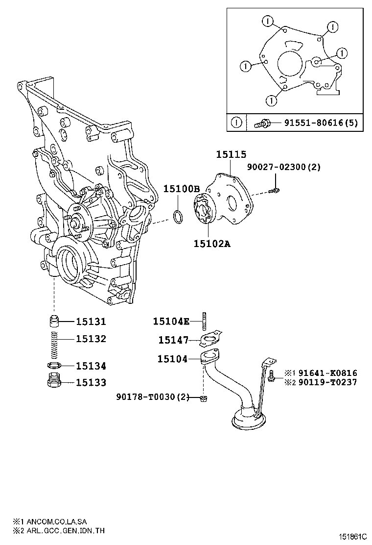  HILUX |  ENGINE OIL PUMP