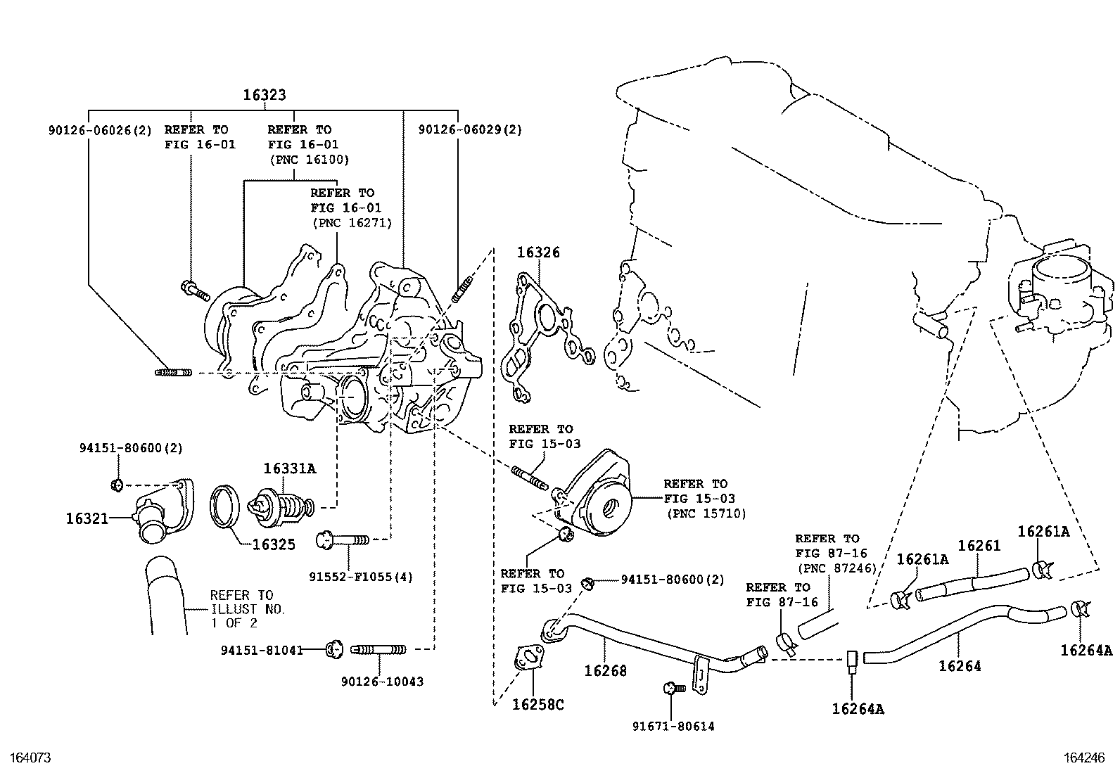  RX270 350 450H |  RADIATOR WATER OUTLET