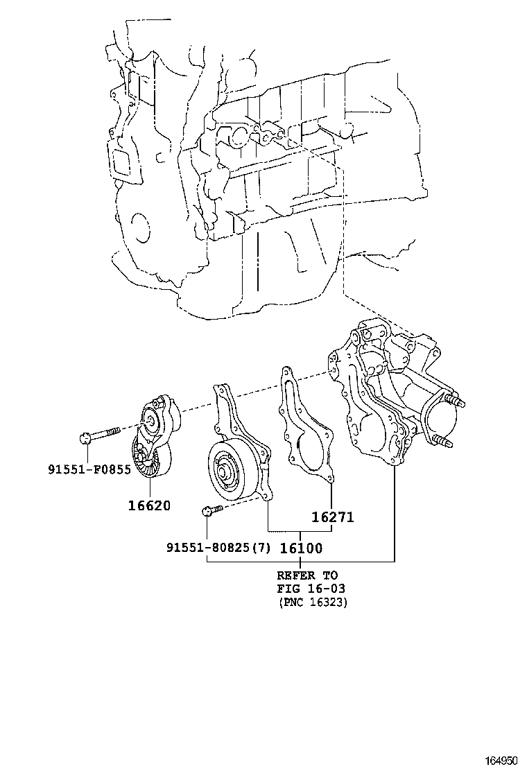  ES250 350 300H |  WATER PUMP