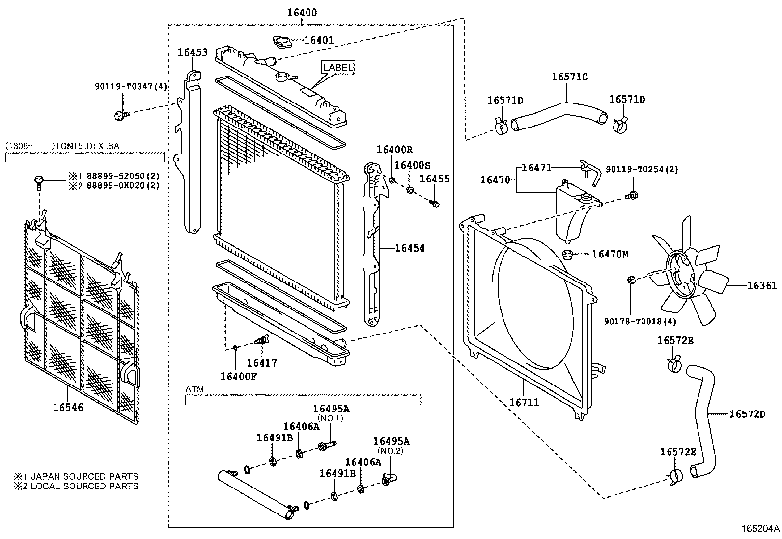  HILUX |  RADIATOR WATER OUTLET