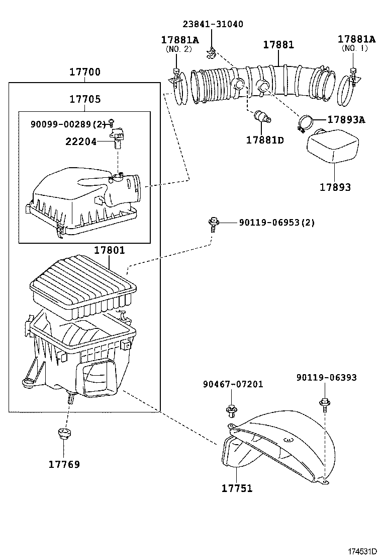  IS250C 300C |  AIR CLEANER