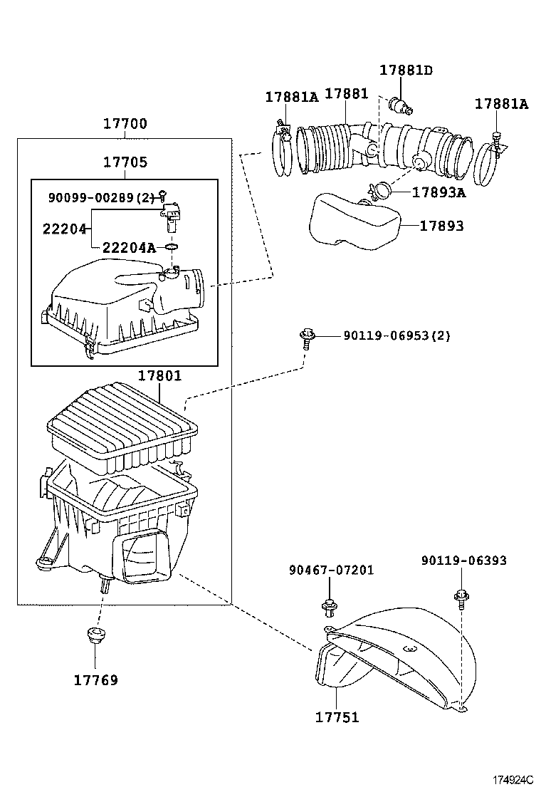  IS250C 300C |  AIR CLEANER