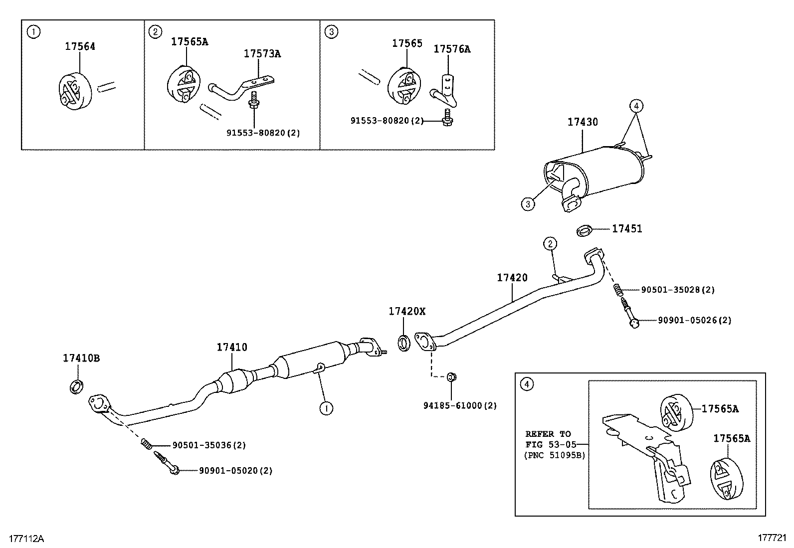  ES250 350 300H |  EXHAUST PIPE