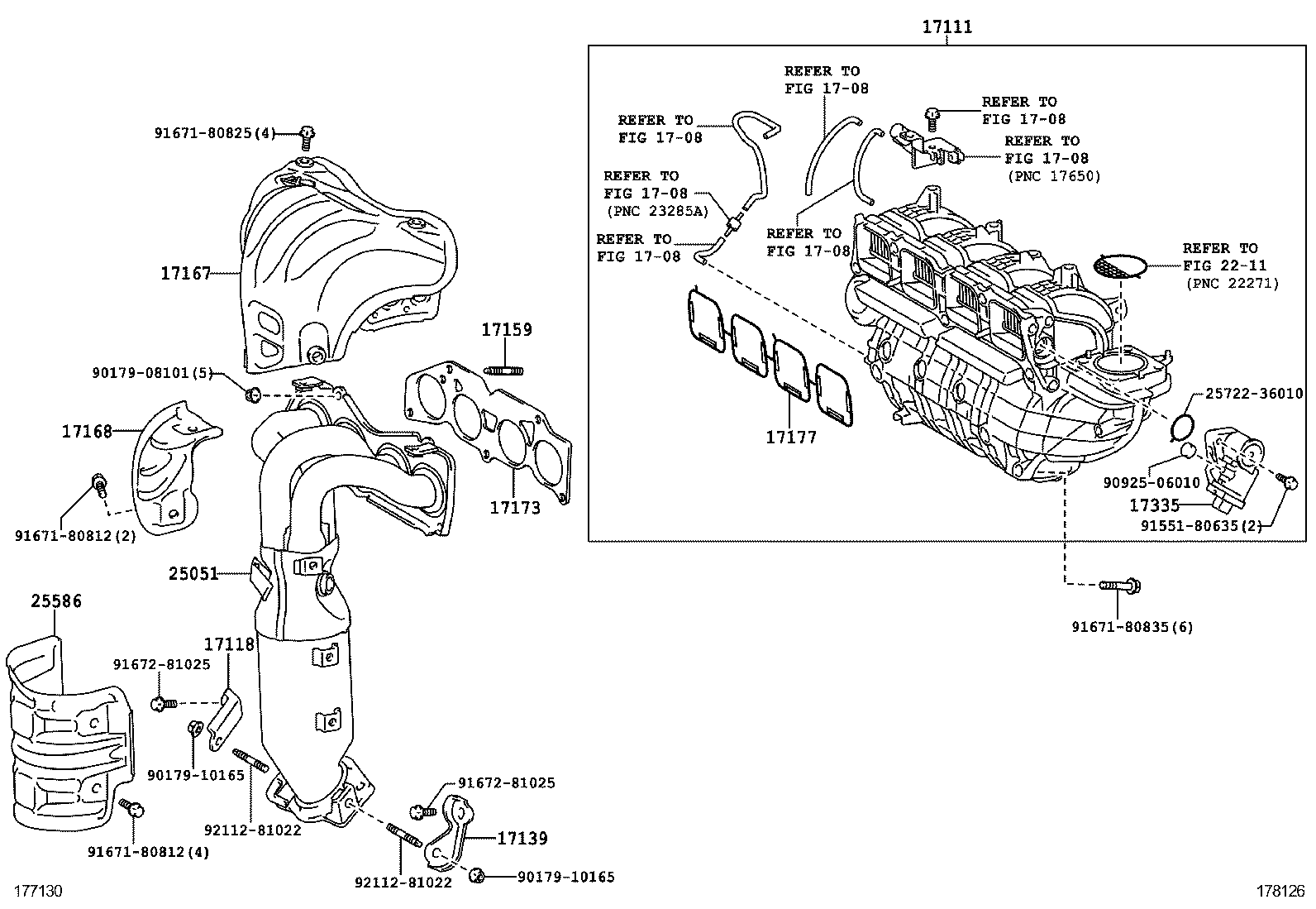  ES250 350 300H |  MANIFOLD