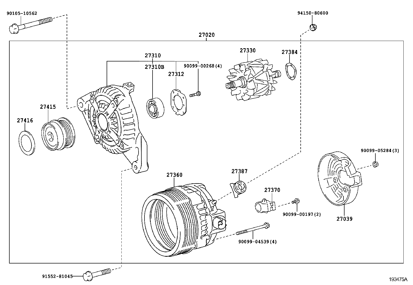  RX270 350 450H |  ALTERNATOR