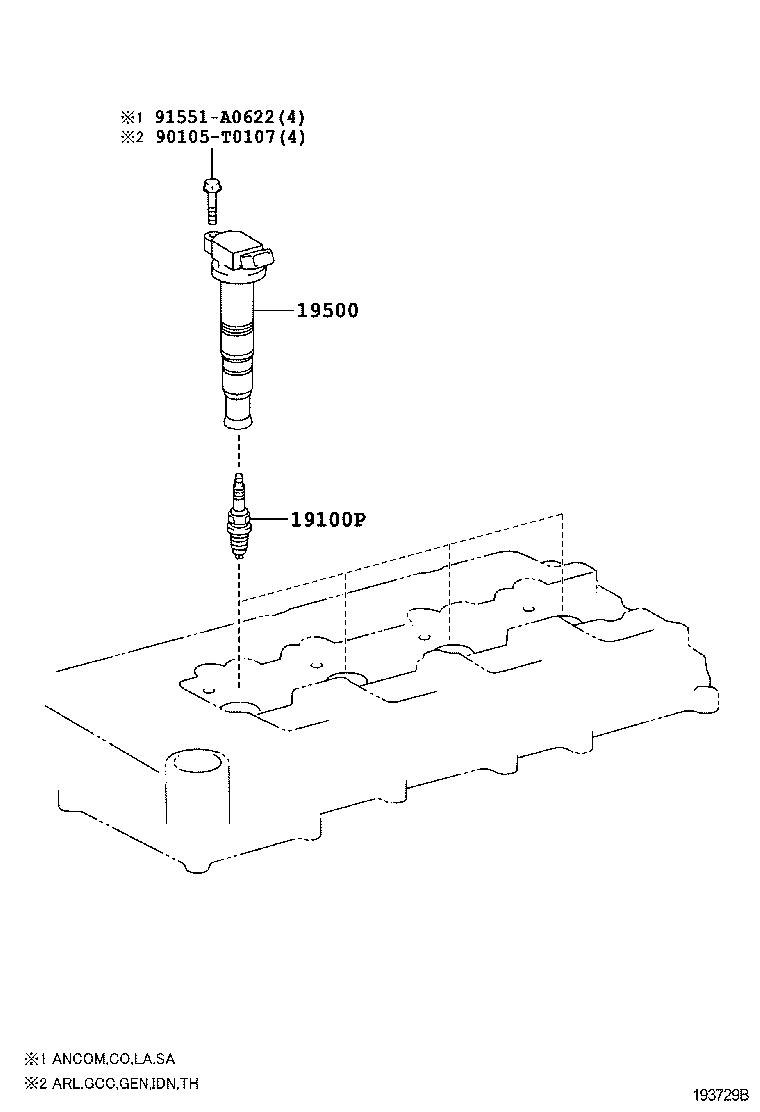  HILUX |  IGNITION COIL SPARK PLUG