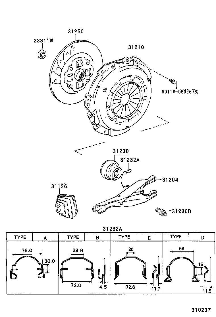  LAND CRUISER 70 |  CLUTCH RELEASE FORK