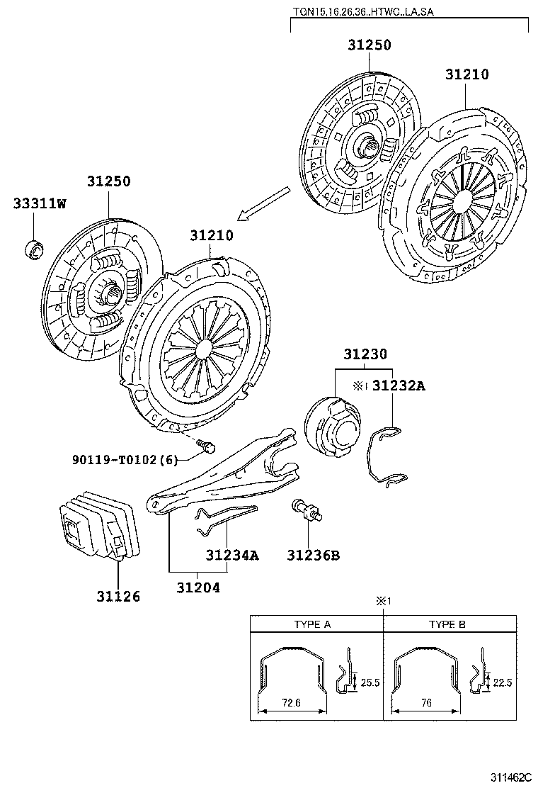  HILUX |  CLUTCH RELEASE FORK