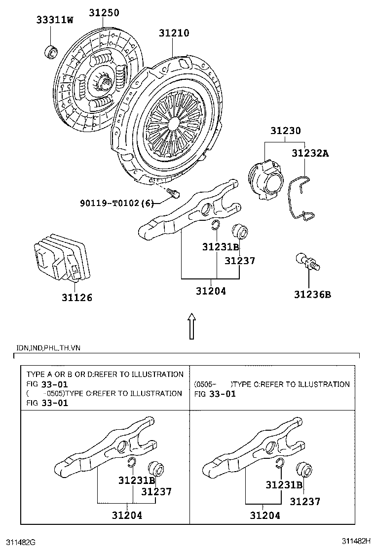  FORTUNER |  CLUTCH RELEASE FORK