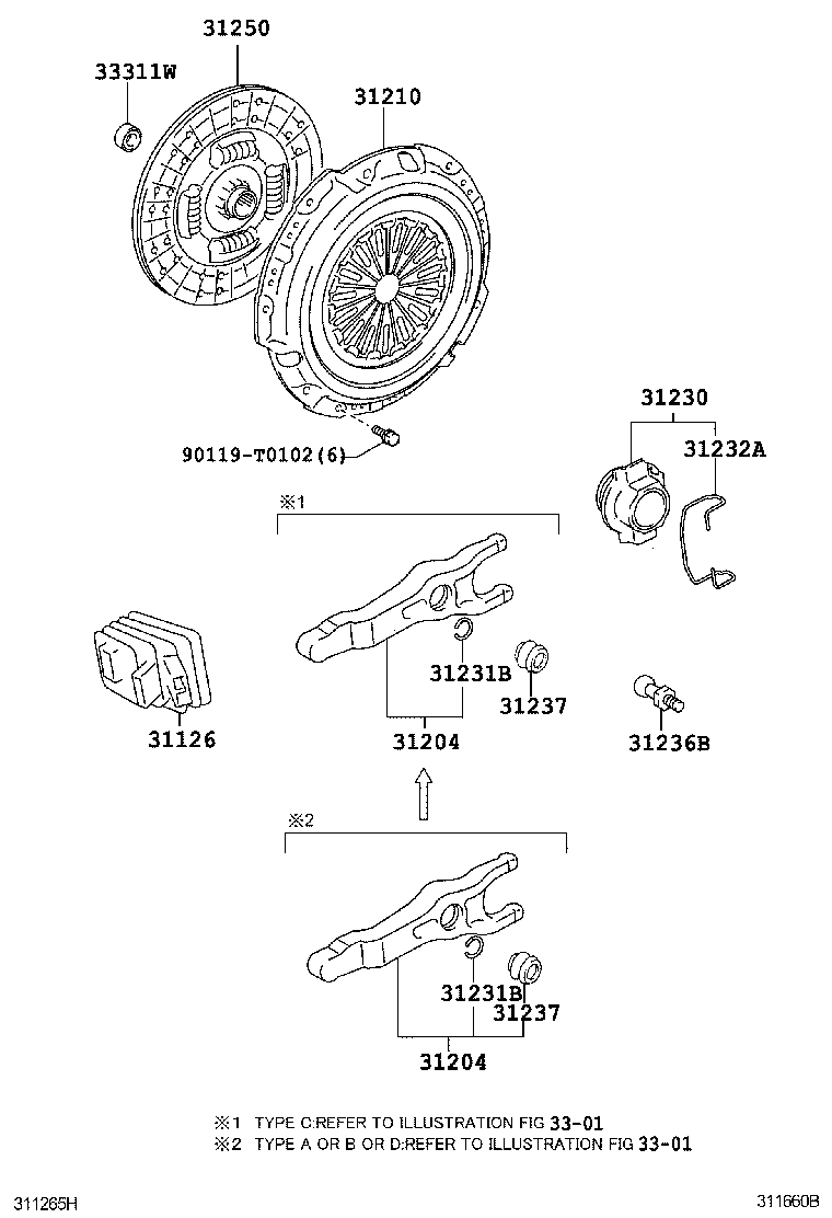  HILUX |  CLUTCH RELEASE FORK