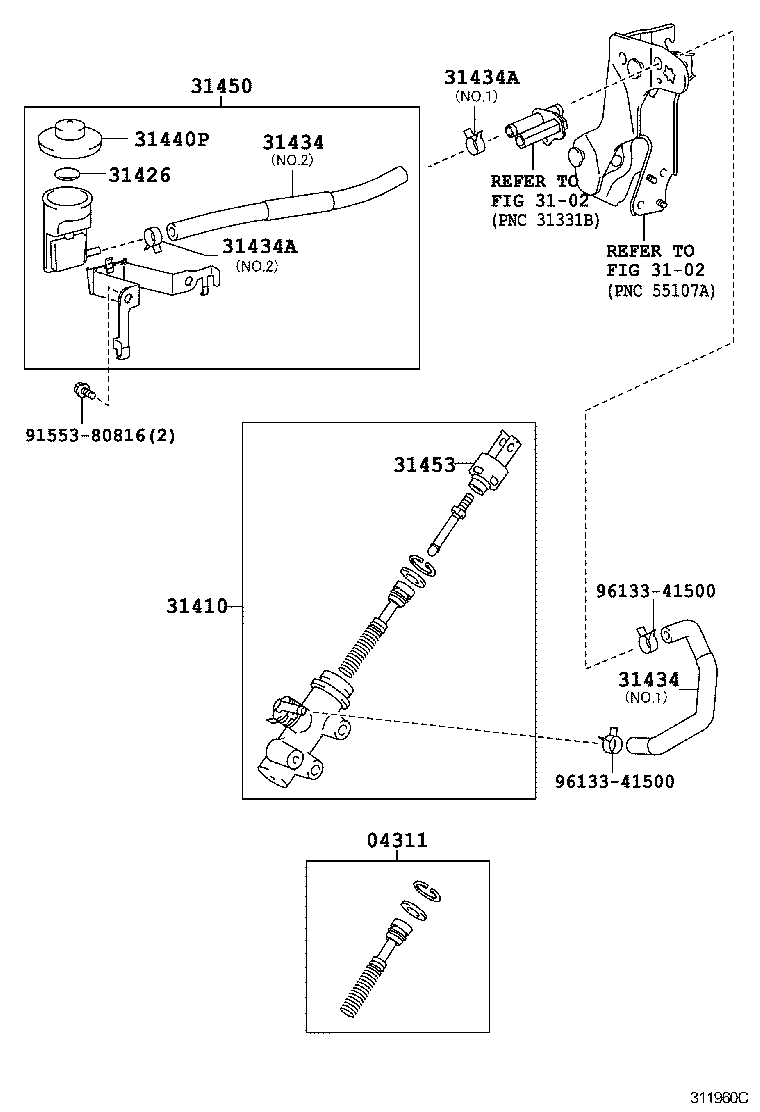  LAND CRUISER 200 |  CLUTCH MASTER CYLINDER