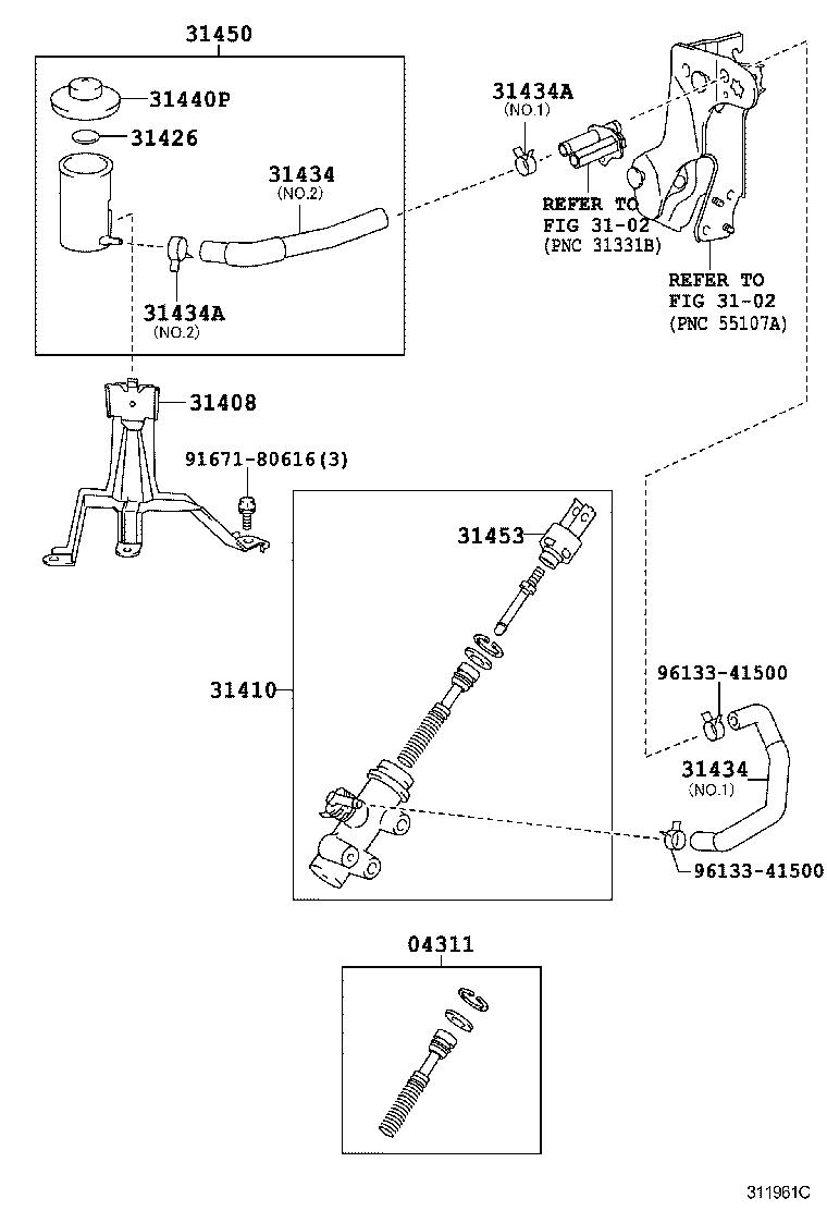  LAND CRUISER 200 |  CLUTCH MASTER CYLINDER