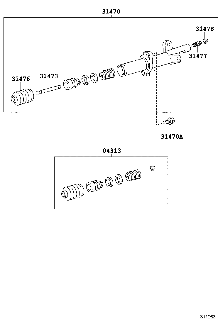  LAND CRUISER 200 |  CLUTCH RELEASE CYLINDER