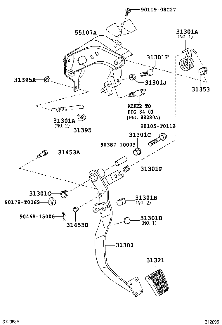  FORTUNER |  CLUTCH PEDAL FLEXIBLE HOSE