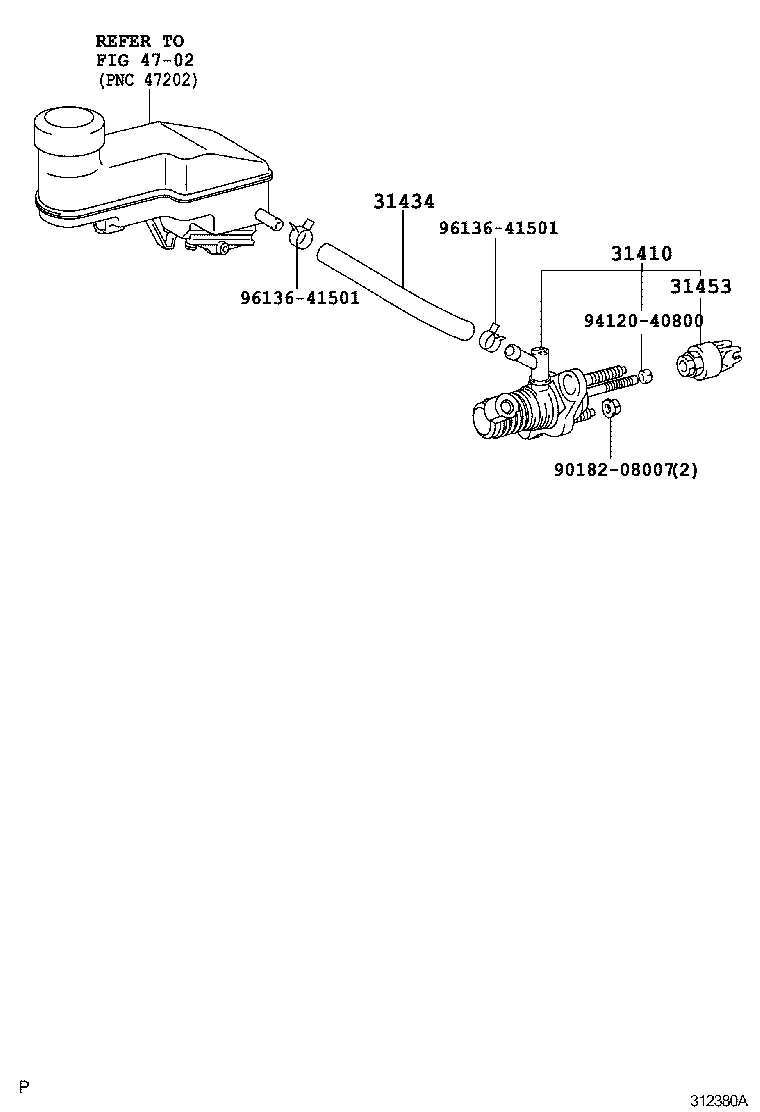  YARIS |  CLUTCH MASTER CYLINDER