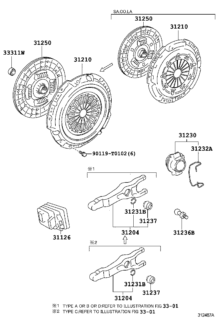  HILUX |  CLUTCH RELEASE FORK