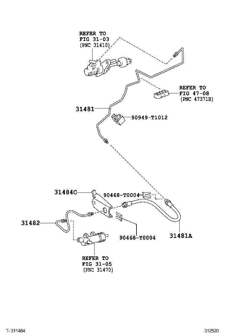  HILUX |  CLUTCH PEDAL FLEXIBLE HOSE