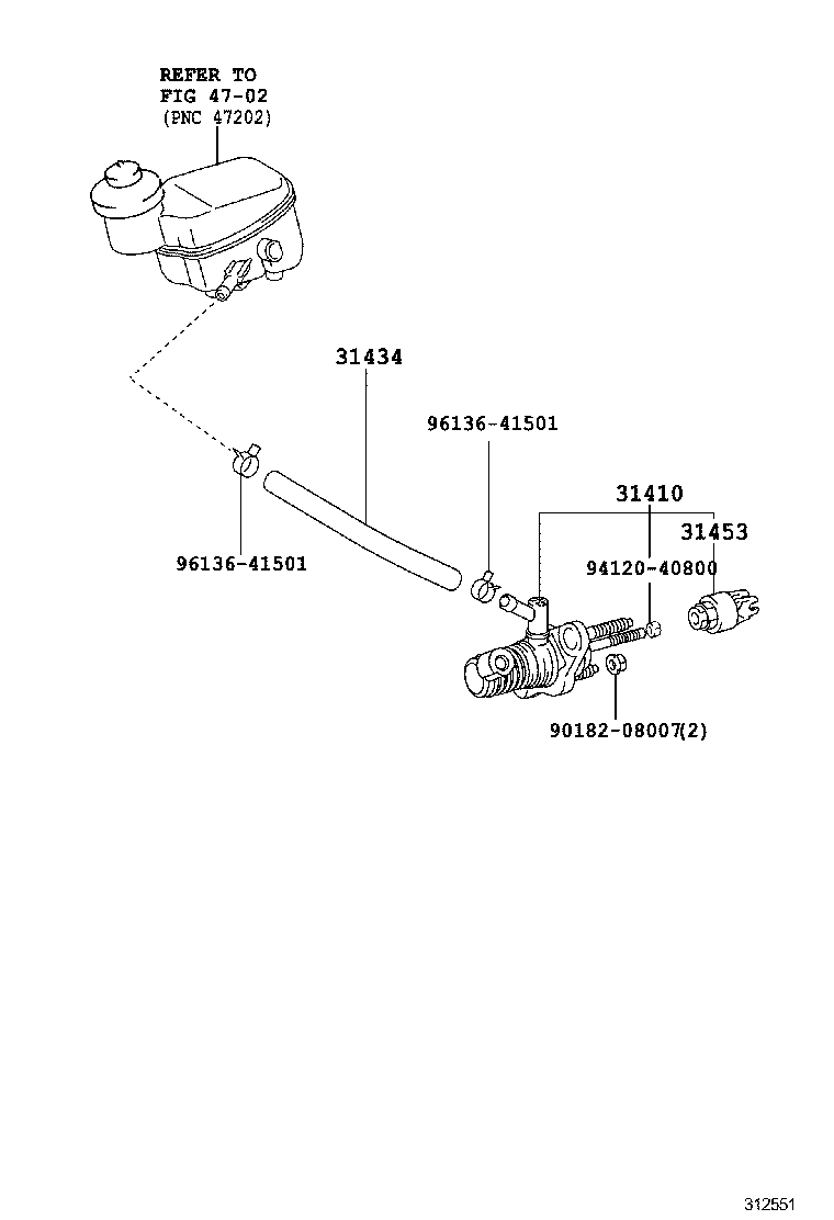  YARIS |  CLUTCH MASTER CYLINDER