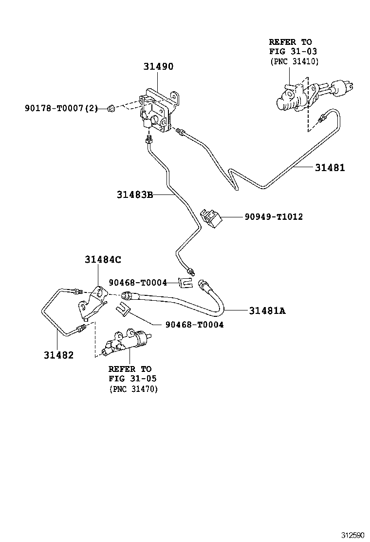  INNOVA KIJANG |  CLUTCH PEDAL FLEXIBLE HOSE