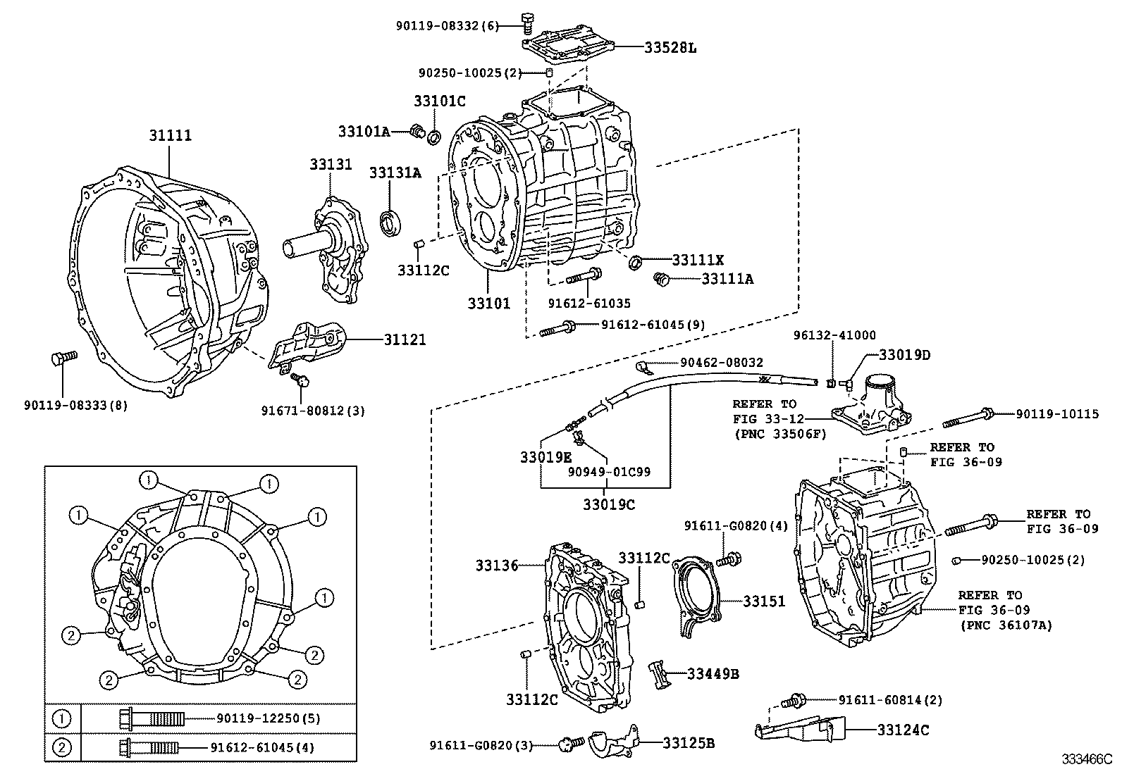  LAND CRUISER 200 |  CLUTCH HOUSING TRANSMISSION CASE MTM