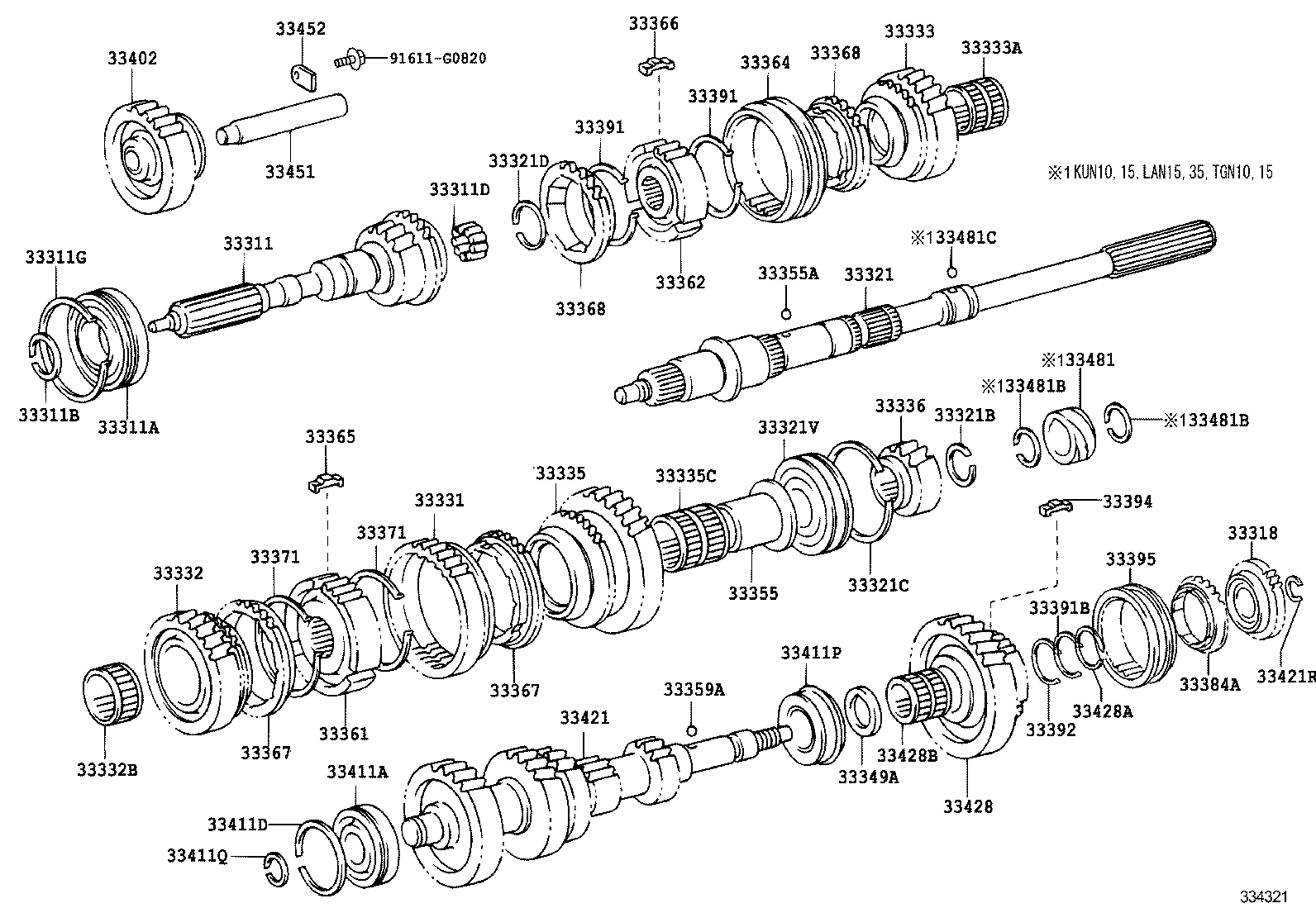  HILUX |  TRANSMISSION GEAR MTM