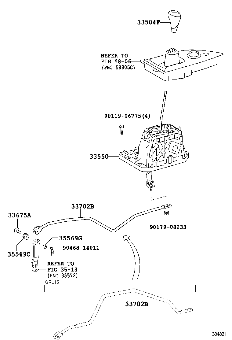  GS GS HYBRID |  SHIFT LEVER RETAINER