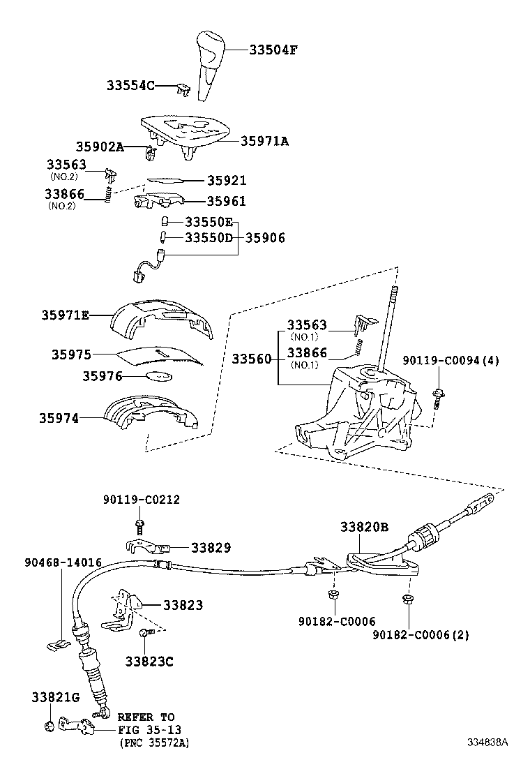  YARIS |  SHIFT LEVER RETAINER