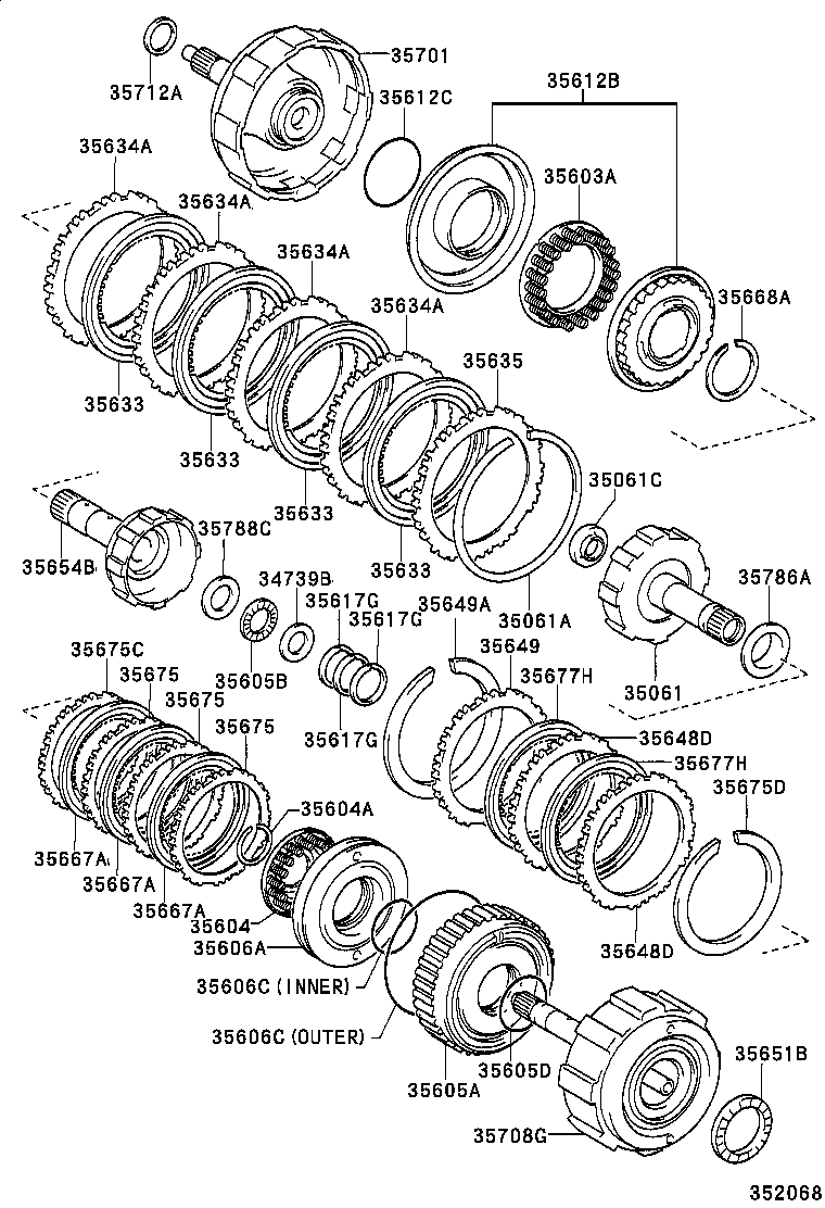  VIOS SOLUNA VIOS |  BRAKE BAND MULTIPLE DISC CLUTCH ATM