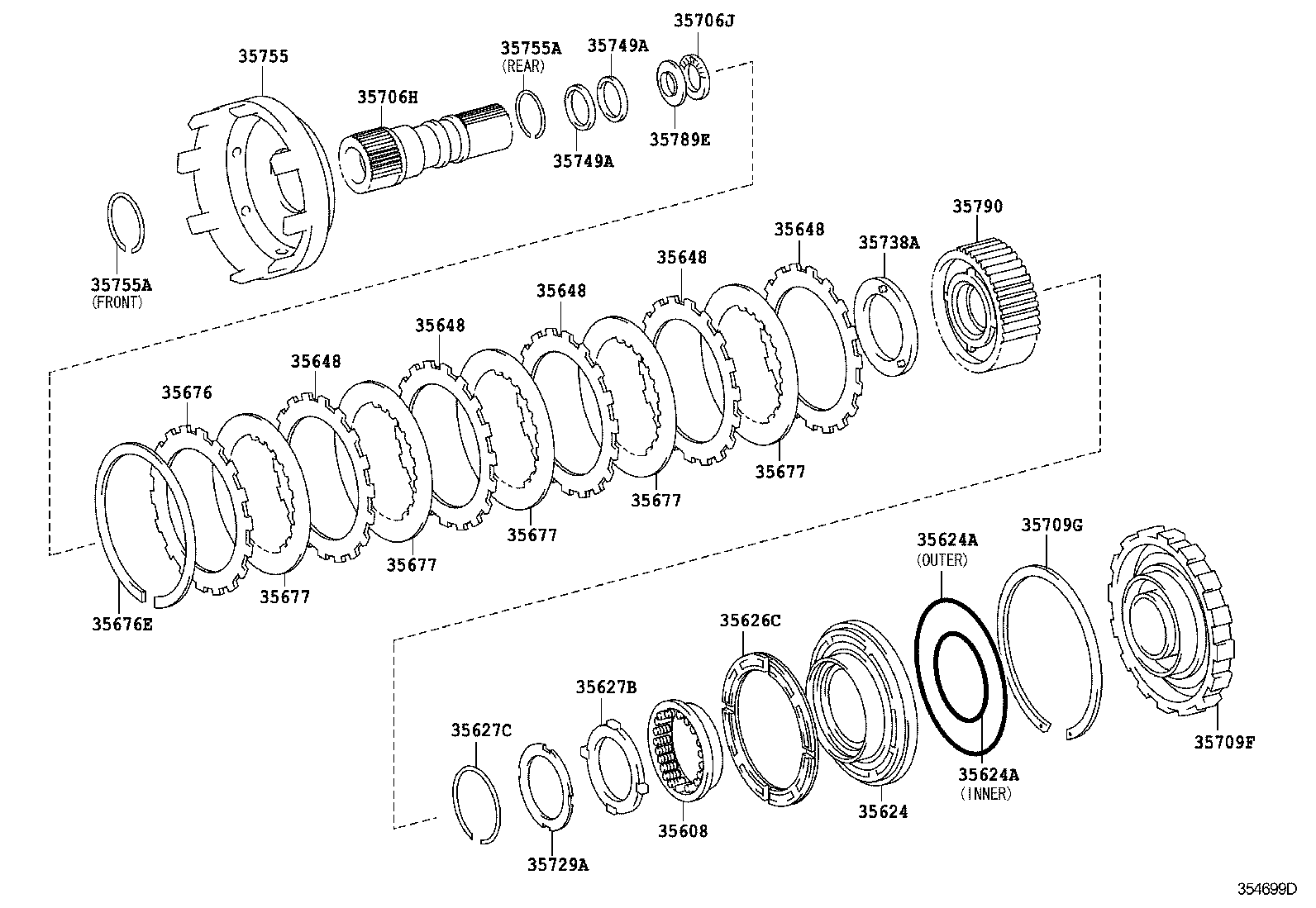 FORTUNER | CENTER SUPPORT PLANETARY SUN GEAR ATM