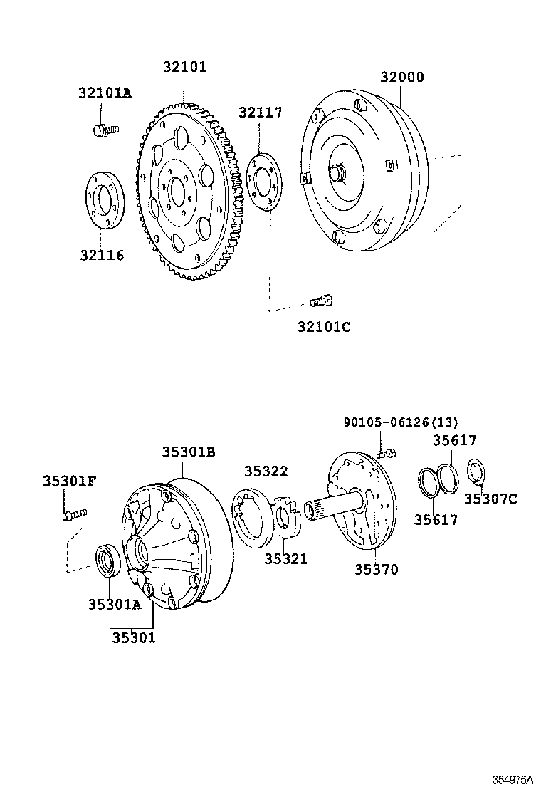  HIACE |  TORQUE CONVERTER FRONT OIL PUMP CHAIN ATM