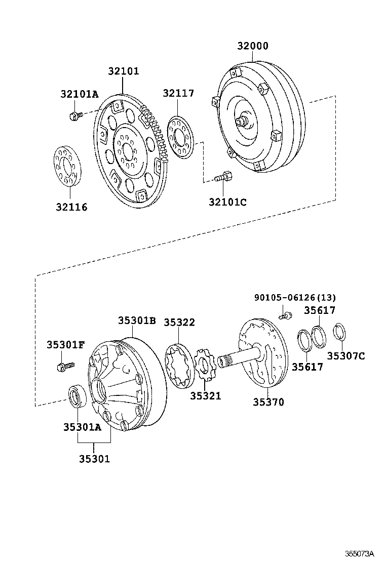  INNOVA KIJANG INNOVA |  TORQUE CONVERTER FRONT OIL PUMP CHAIN ATM