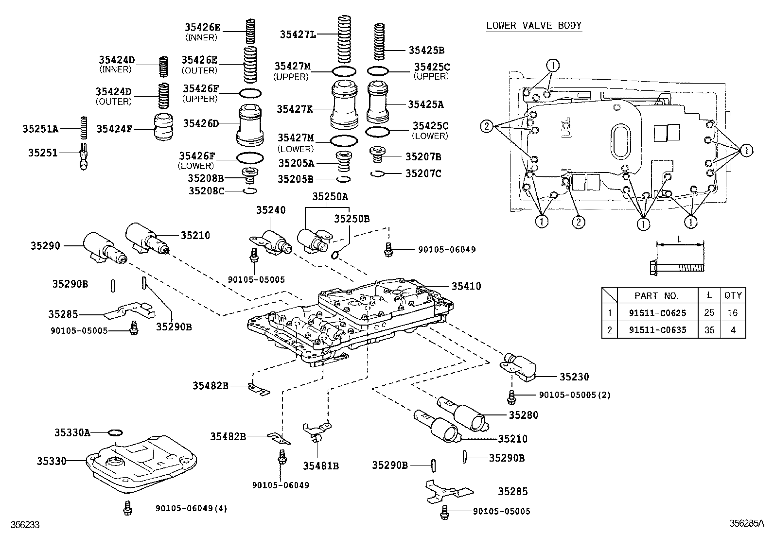  LAND CRUISER 200 |  VALVE BODY OIL STRAINER ATM