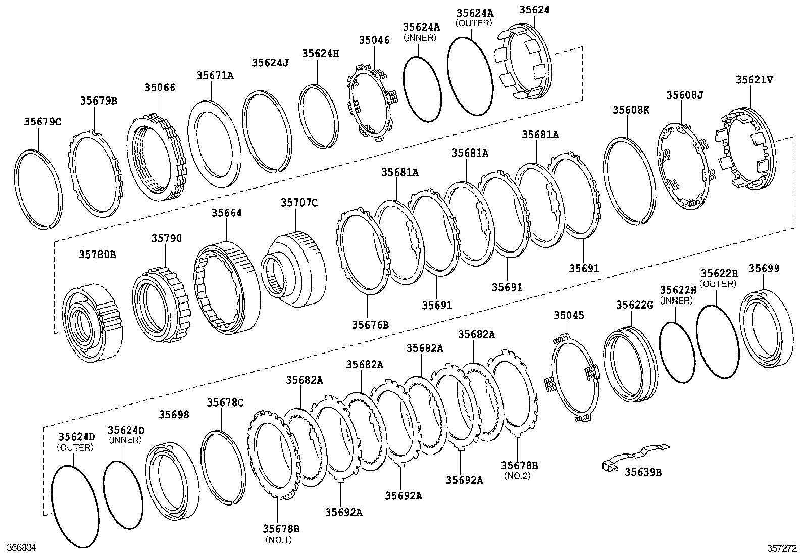  IS250C 300C |  CENTER SUPPORT PLANETARY SUN GEAR ATM