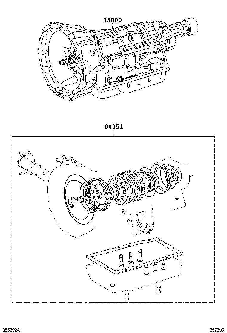  IS250C 300C |  TRANSAXLE OR TRANSMISSION ASSY GASKET KIT ATM