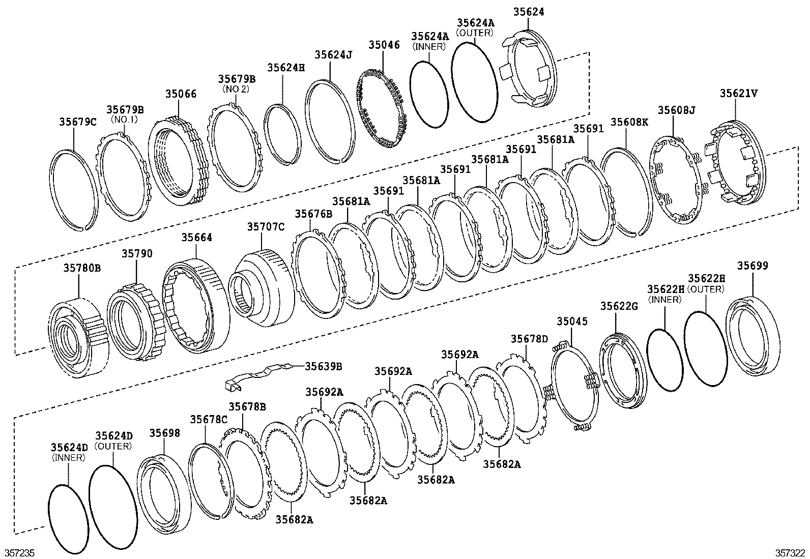  LX460 570 |  CENTER SUPPORT PLANETARY SUN GEAR ATM