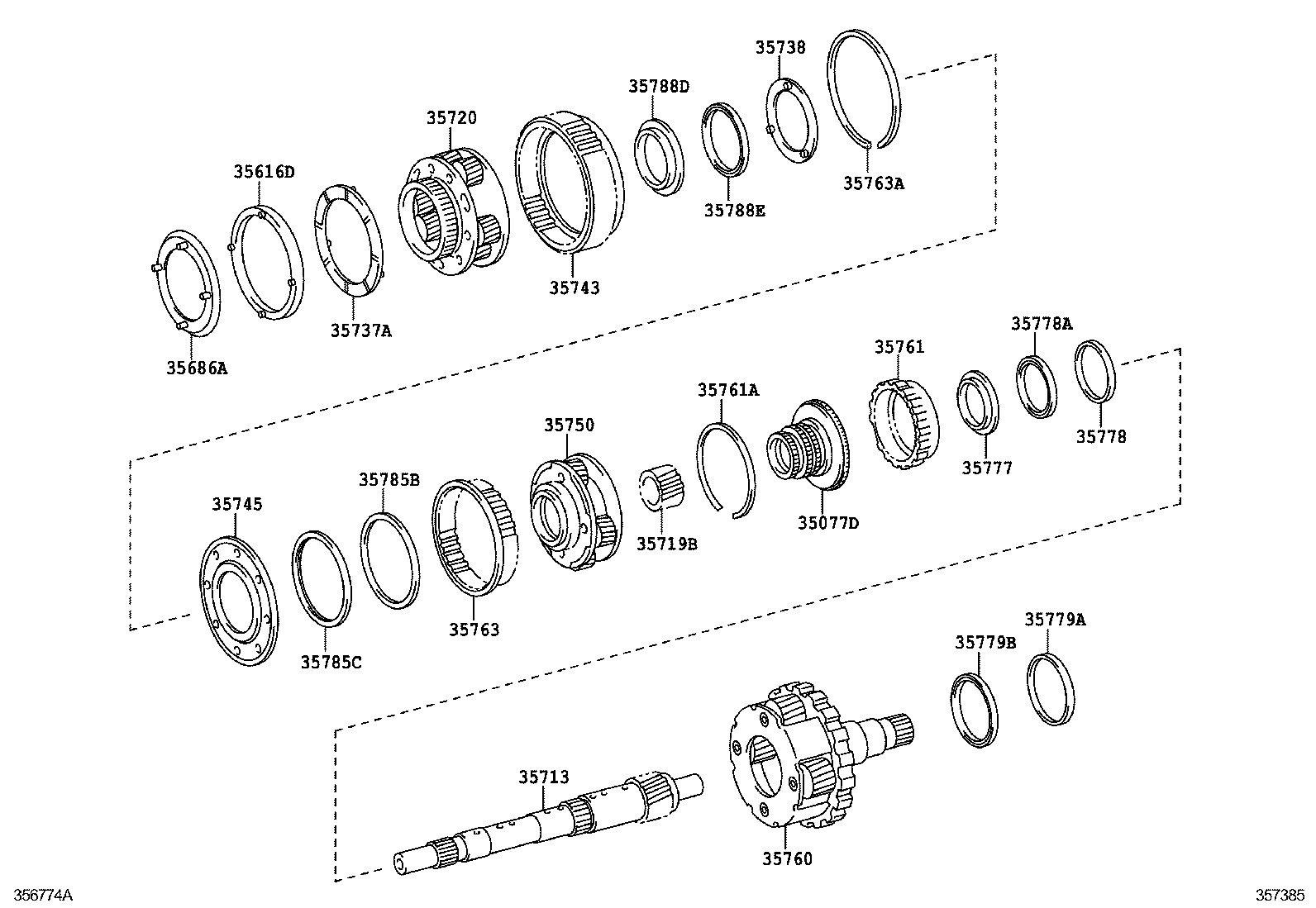  GX400 460 |  PLANETARY GEAR REVERSE PISTON COUNTER GEAR ATM