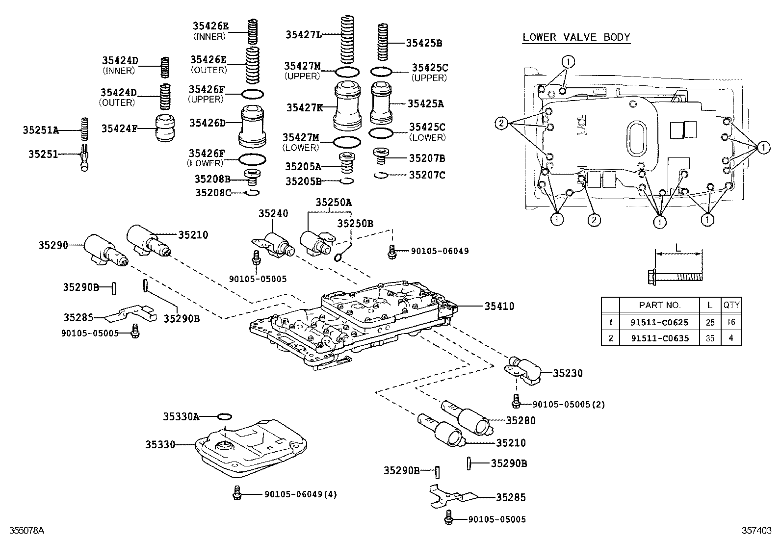  GX400 460 |  VALVE BODY OIL STRAINER ATM