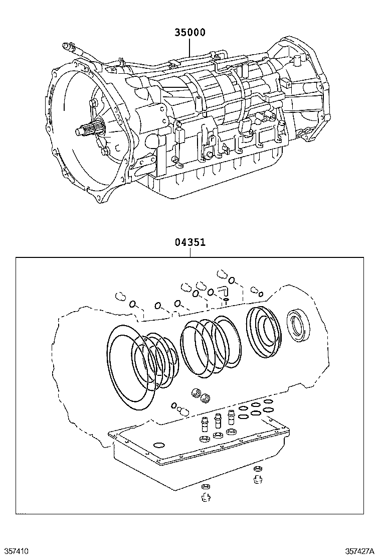  GX400 460 |  TRANSAXLE OR TRANSMISSION ASSY GASKET KIT ATM