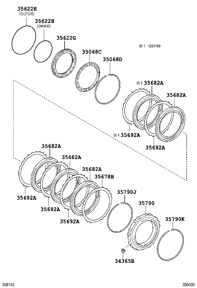  ES250 350 300H |  CENTER SUPPORT PLANETARY SUN GEAR ATM