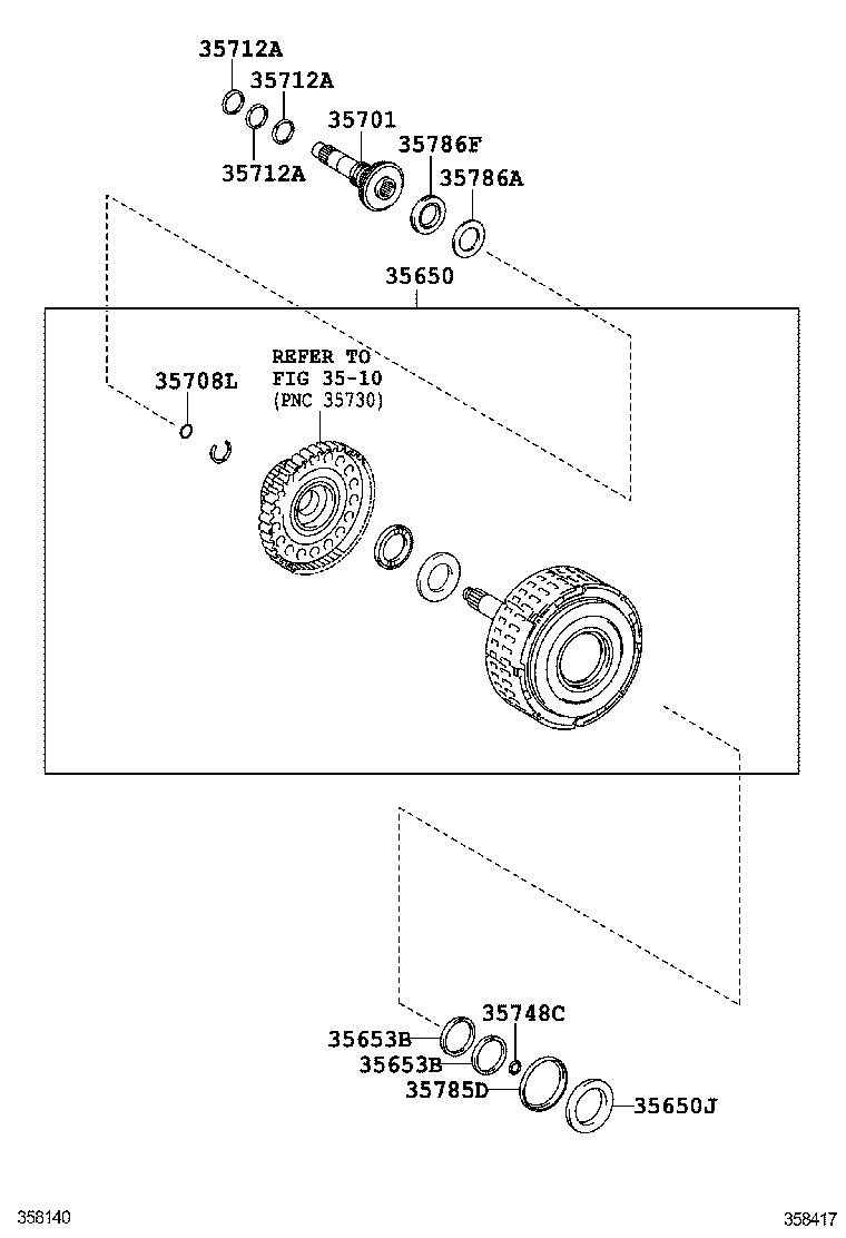  ES250 350 300H |  BRAKE BAND MULTIPLE DISC CLUTCH ATM