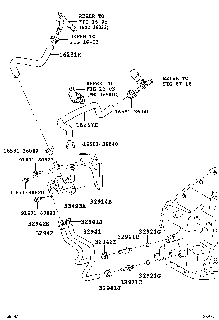  ES250 350 300H |  OIL COOLER TUBE ATM