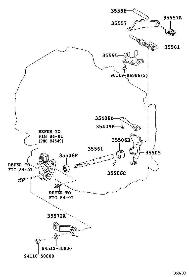  YARIS |  THROTTLE LINK VALVE LEVER ATM