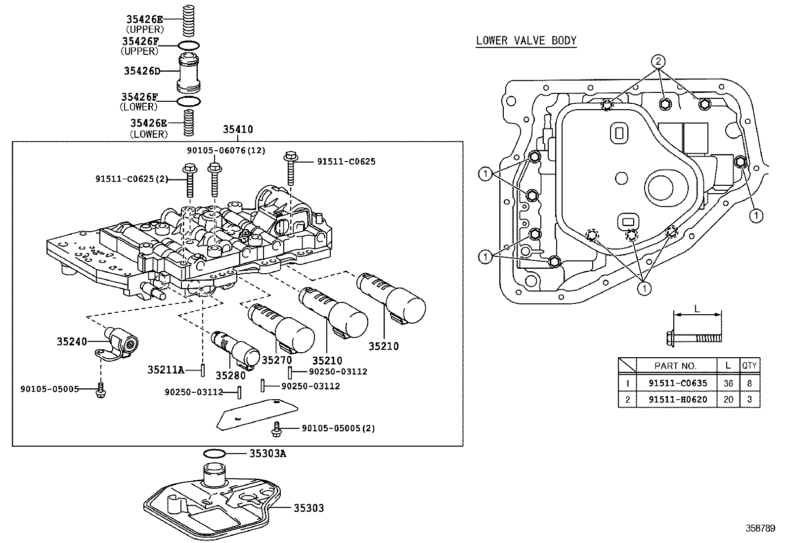  YARIS |  VALVE BODY OIL STRAINER ATM