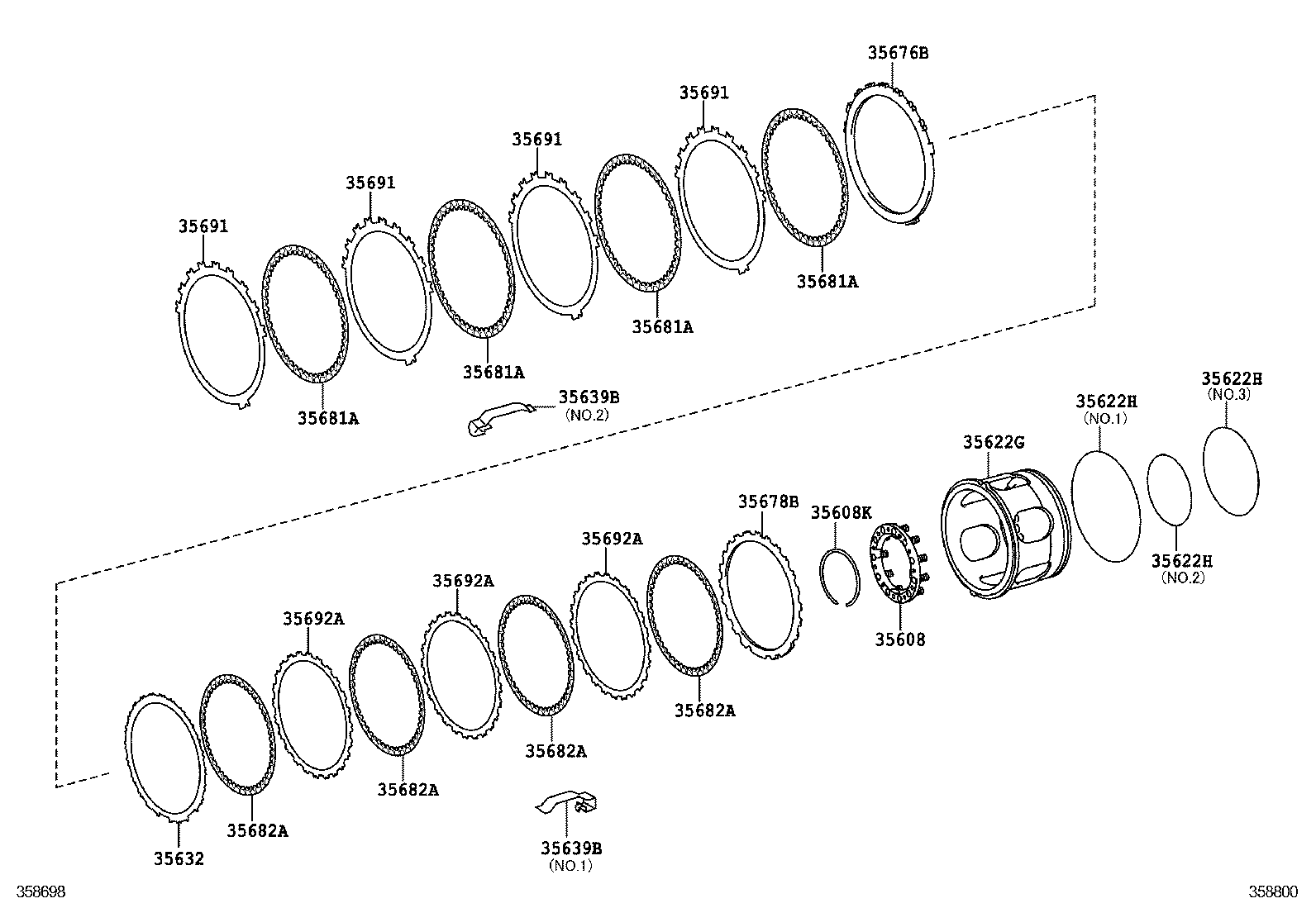  GS GS HYBRID |  CENTER SUPPORT PLANETARY SUN GEAR ATM