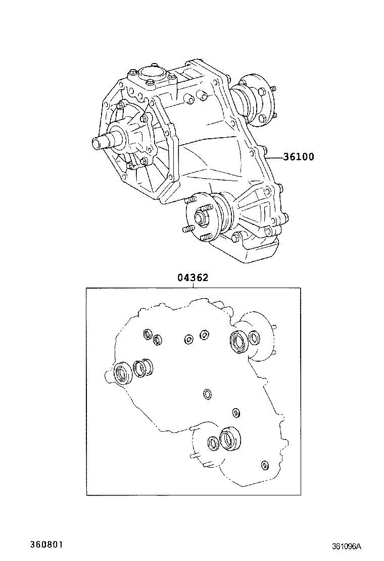 FORTUNER |  TRANSFER ASSEMBLY GASKET KIT