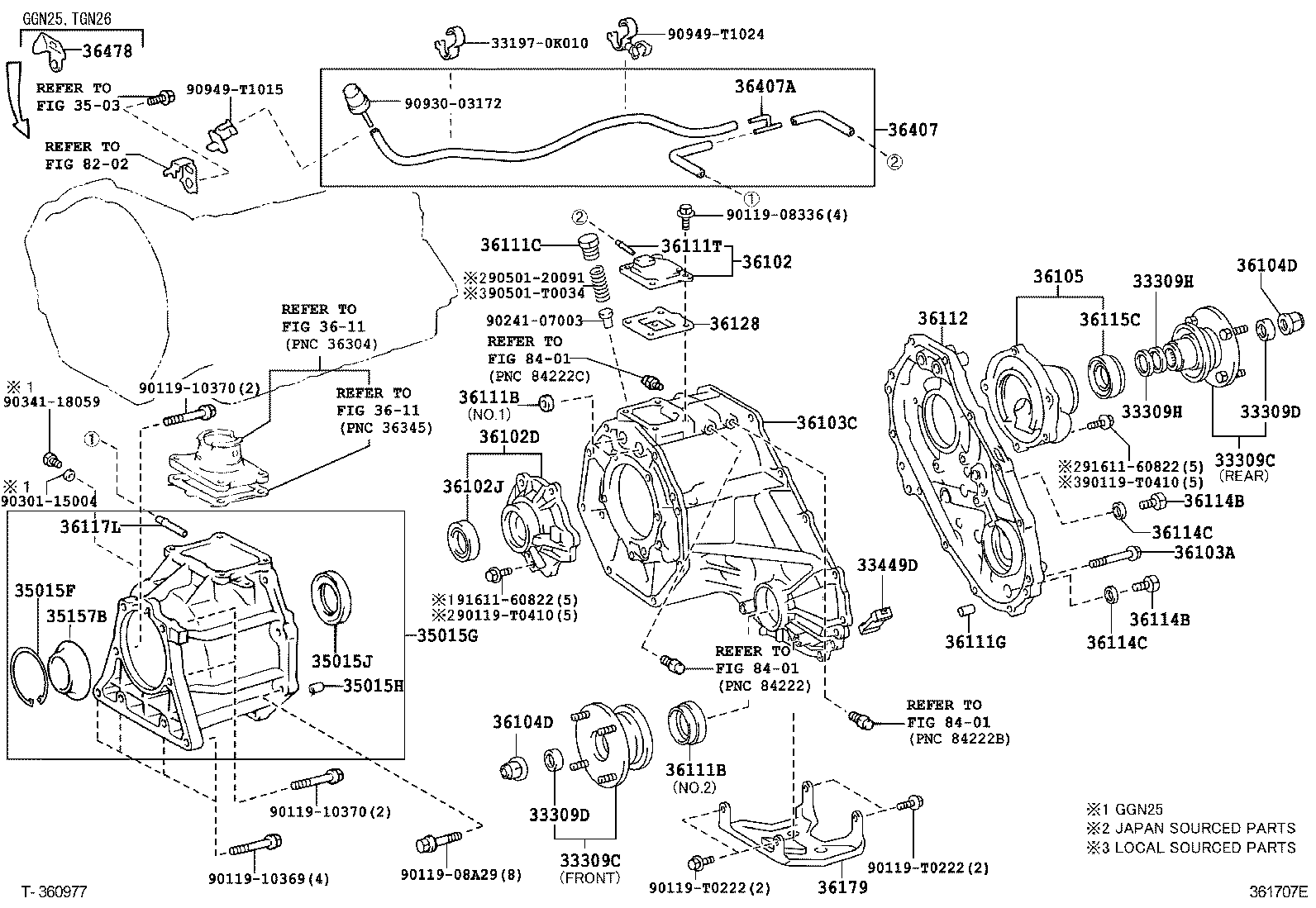  HILUX |  TRANSFER CASE EXTENSION HOUSING