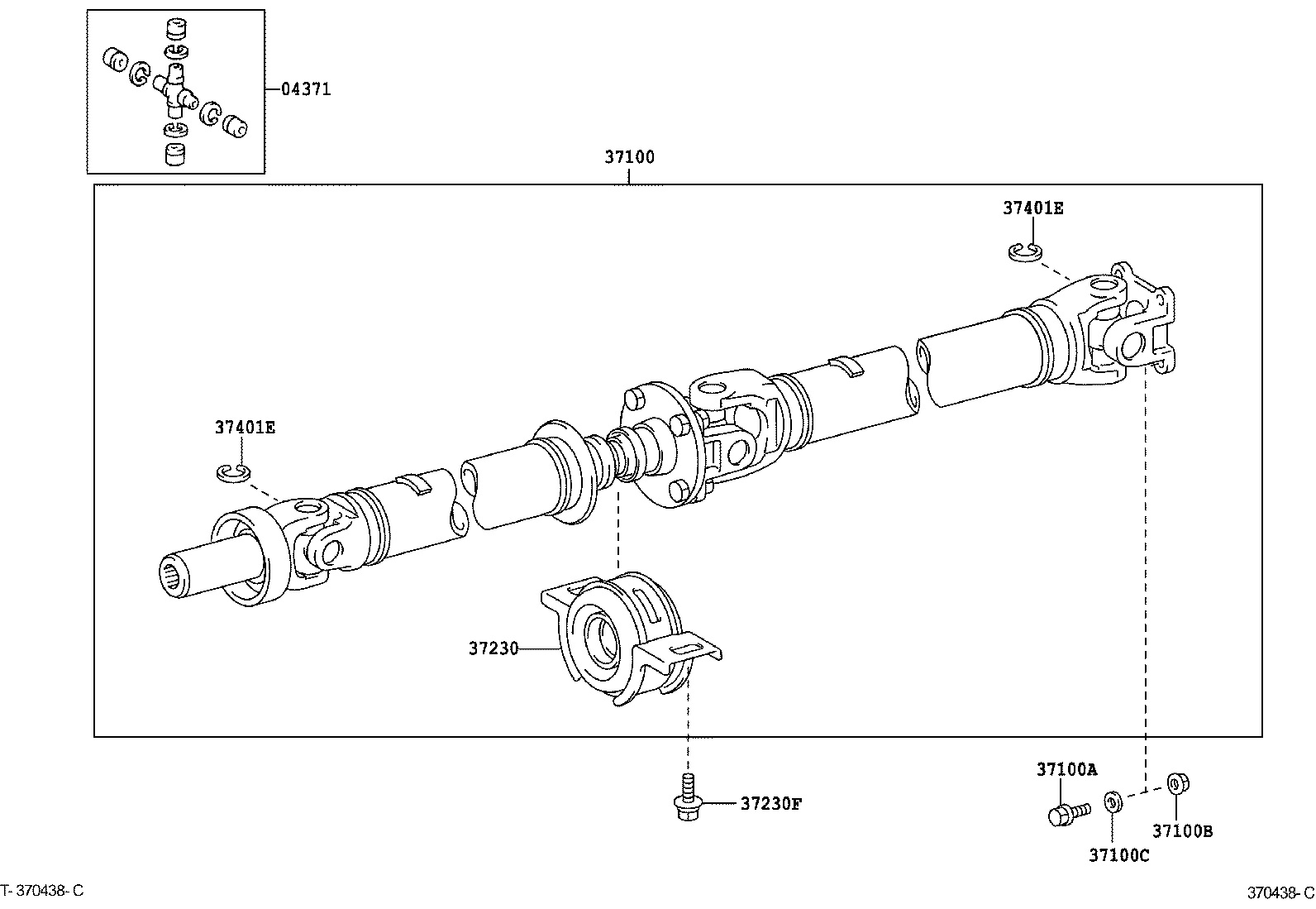  INNOVA KIJANG INNOVA |  PROPELLER SHAFT UNIVERSAL JOINT