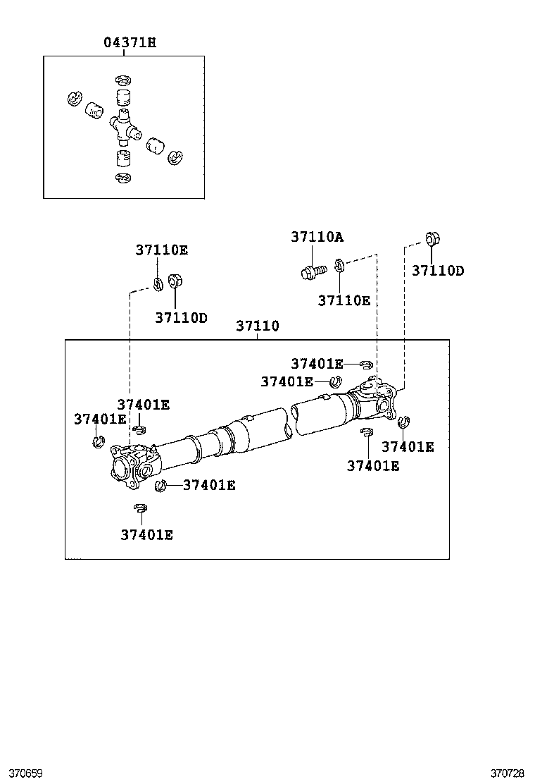  LAND CRUISER PRADO |  PROPELLER SHAFT UNIVERSAL JOINT