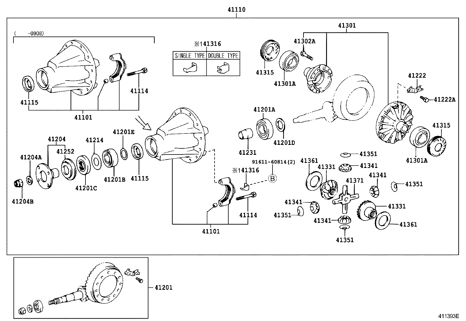  DYNA |  REAR AXLE HOUSING DIFFERENTIAL