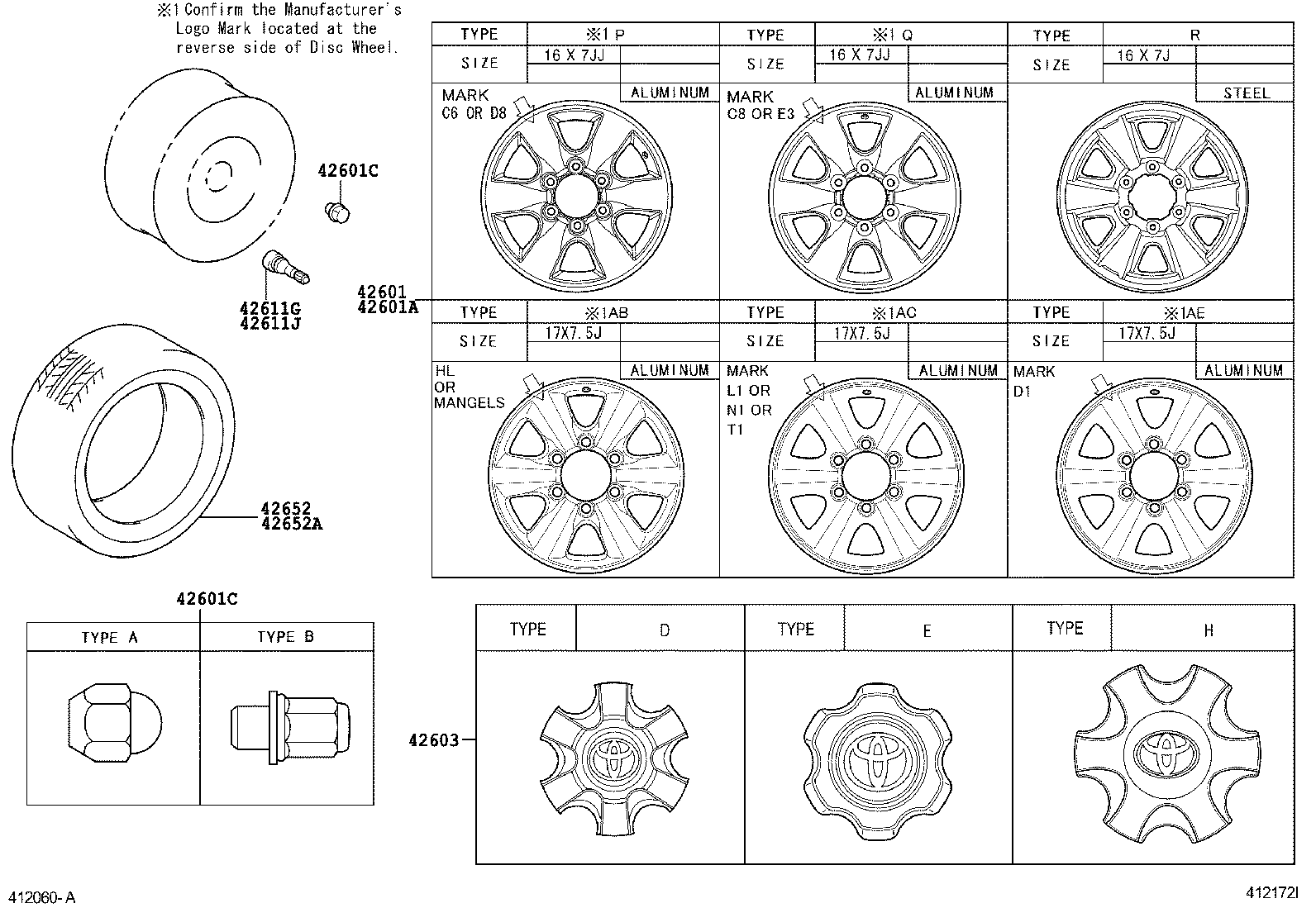  FORTUNER |  DISC WHEEL WHEEL CAP